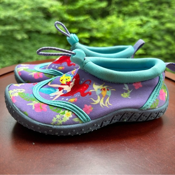 Disney Ariel Water Shoes | Size 7/8 Toddler Girl | Little Mermaid  | Adjustable - Picture 5 of 11